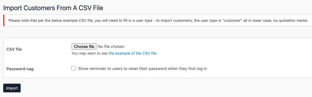 Support Docs - Import Users - Step 1