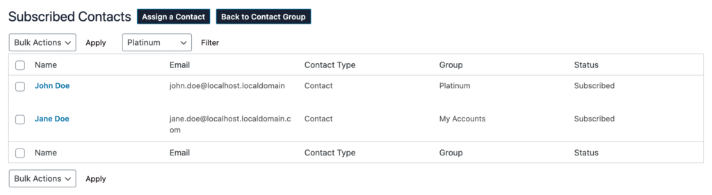 Support Docs - CRM Contact Groups - Step 2