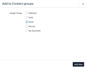 Support Docs - CRM Contact Groups - Step 6