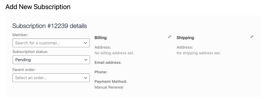 Support Docs - Subscriptions - Step 1