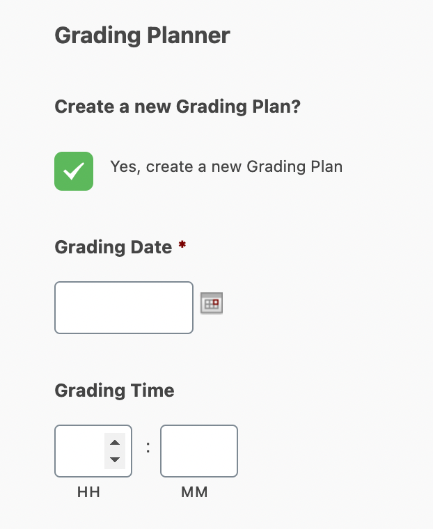 Support Docs - Grading Planner - Step 1