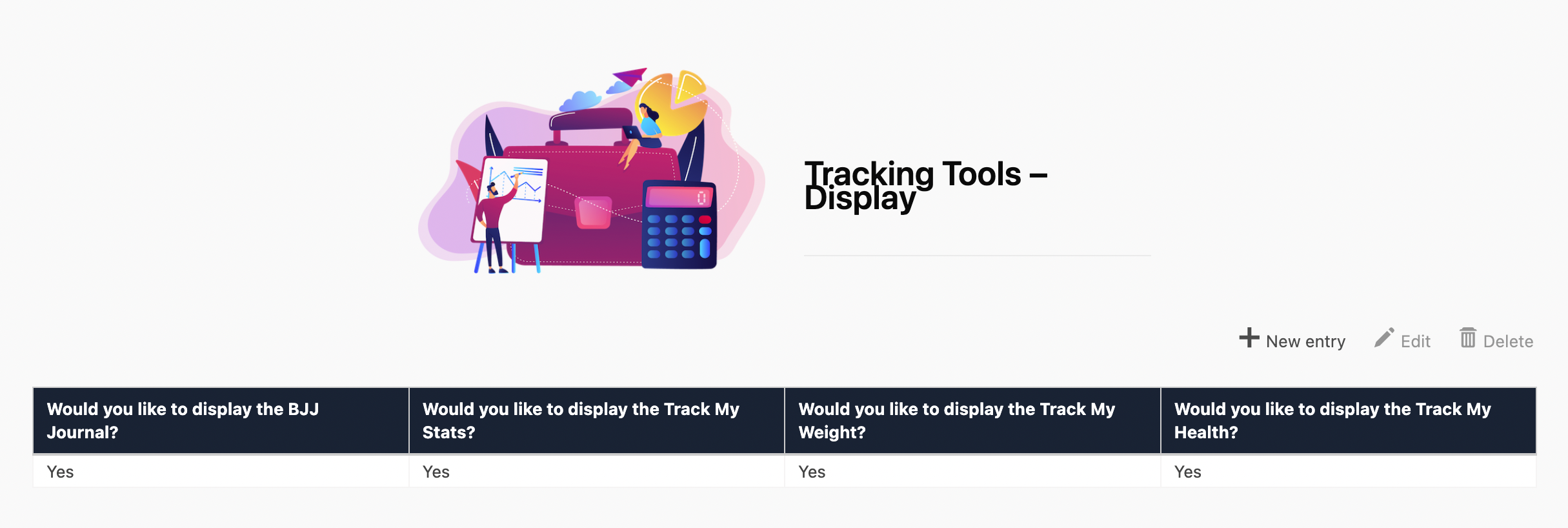 Support Docs - Tracking Tools - Step 1
