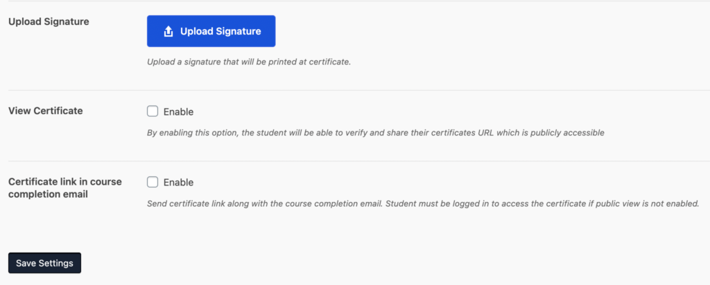 Support Docs - LMS Certificates - Step 3