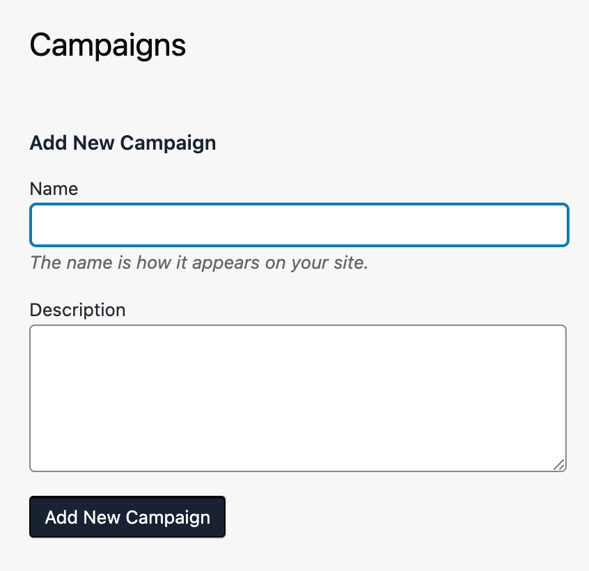Support Docs - Campaigns - Step 1