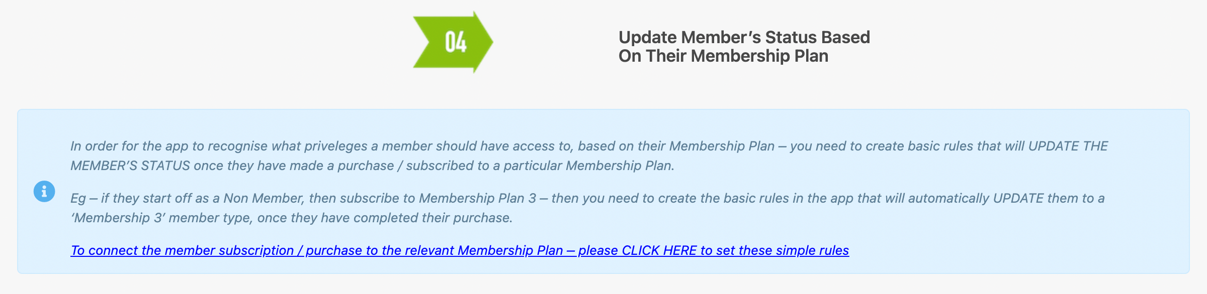Support Docs - Membership Plans Settings- Step 4