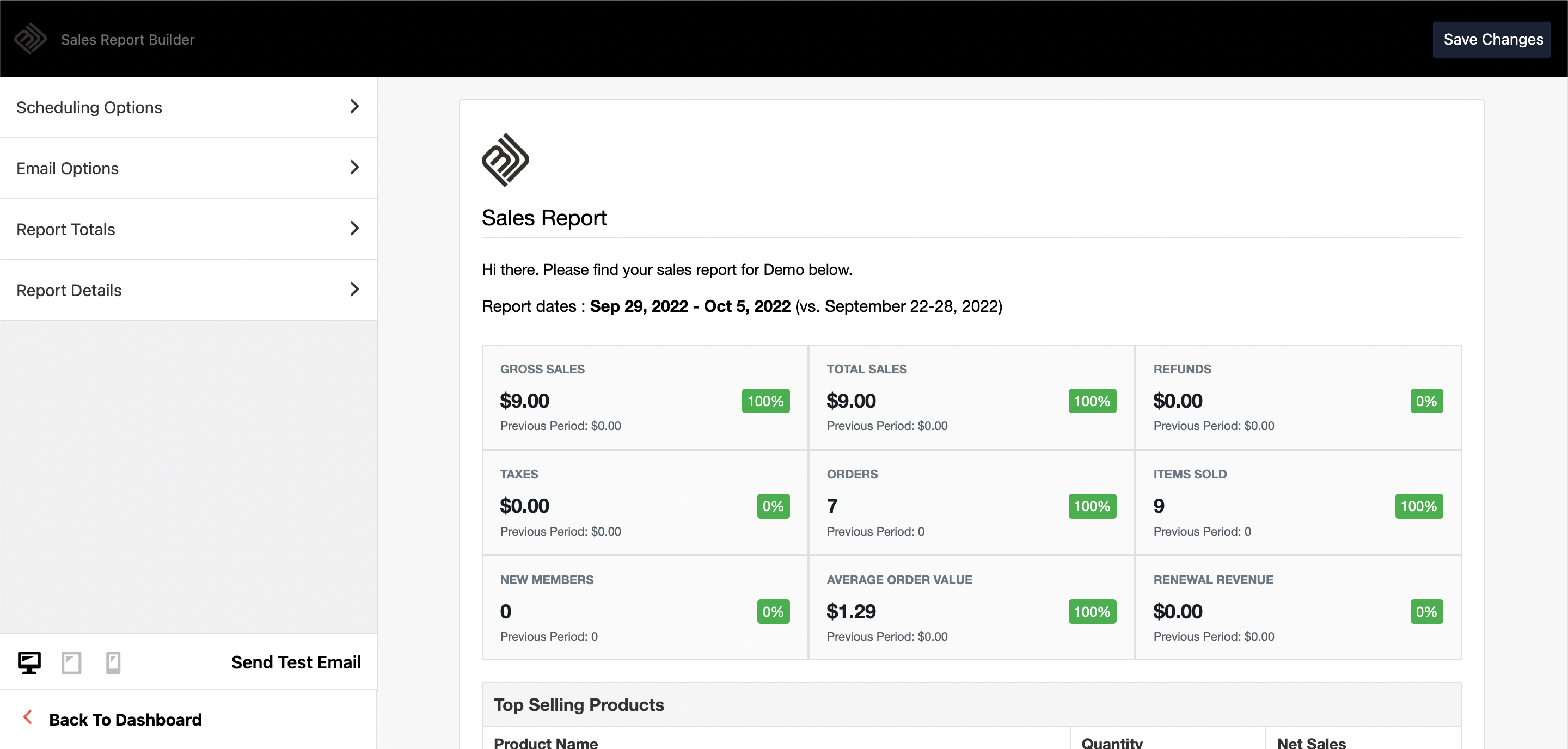 Support Docs - Revenue Reports - Step 6